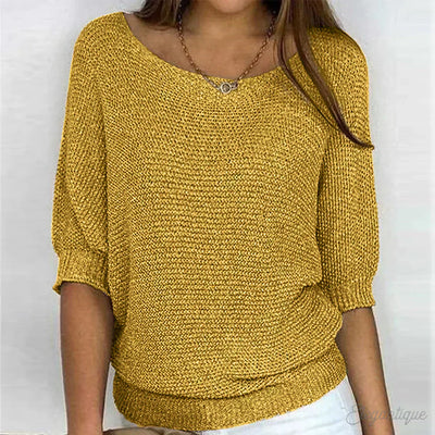 Natalie | Cozy Crew Neck Sweater