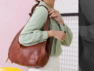 Monroe | Vintage Vegan Leather Shoulder Bag