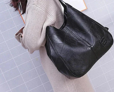 Monroe | Vintage Vegan Leather Shoulder Bag