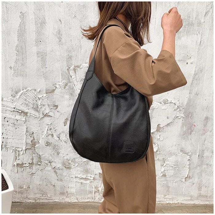 Monroe | Vintage Vegan Leather Shoulder Bag