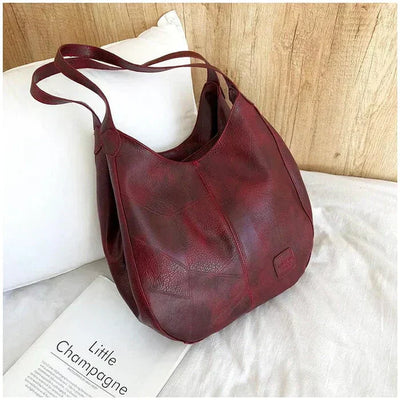 Monroe | Vintage Vegan Leather Shoulder Bag