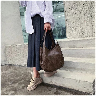 Monroe | Vintage Vegan Leather Shoulder Bag