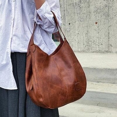 Monroe | Vintage Vegan Leather Shoulder Bag