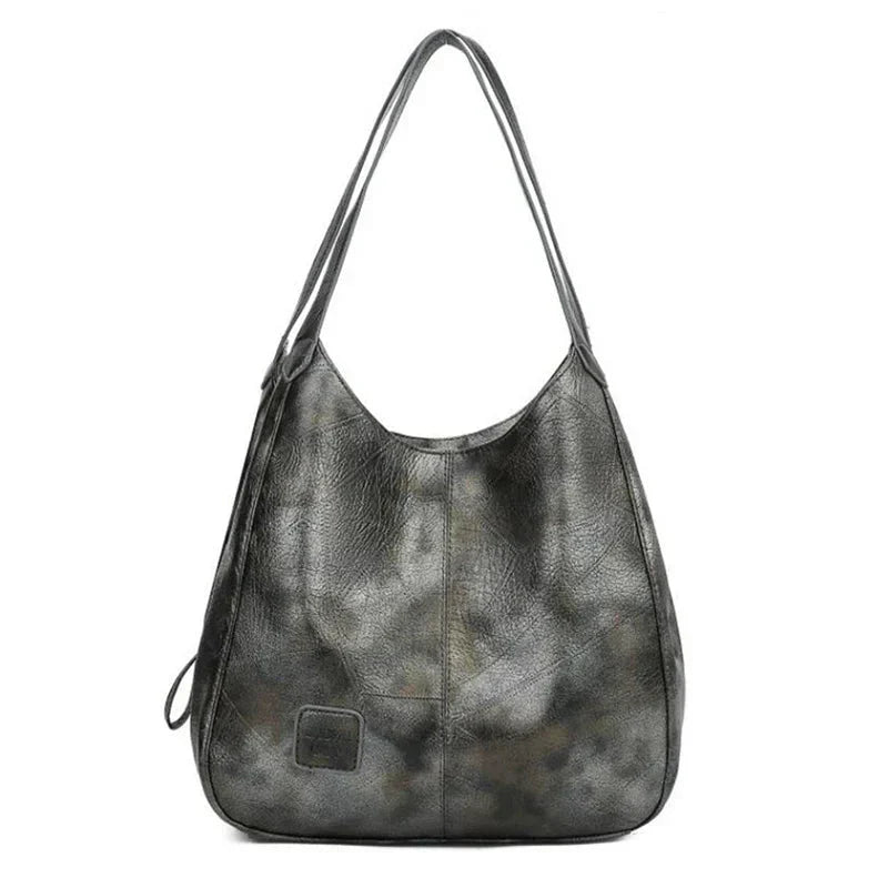 Monroe | Vintage Vegan Leather Shoulder Bag