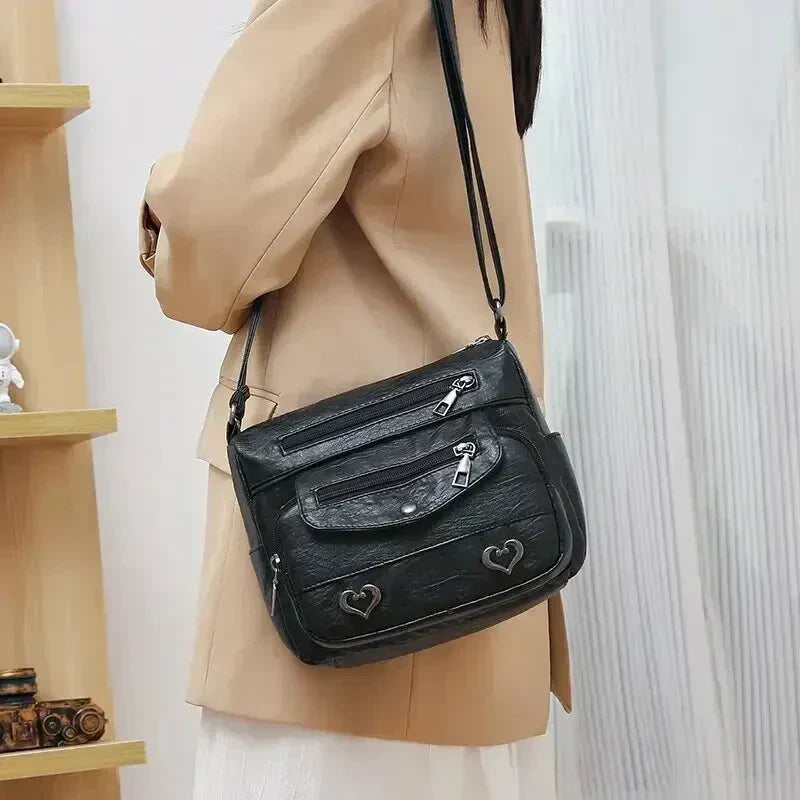 Haven | Vintage-Inspired Vegan Leather Shoulder Bag