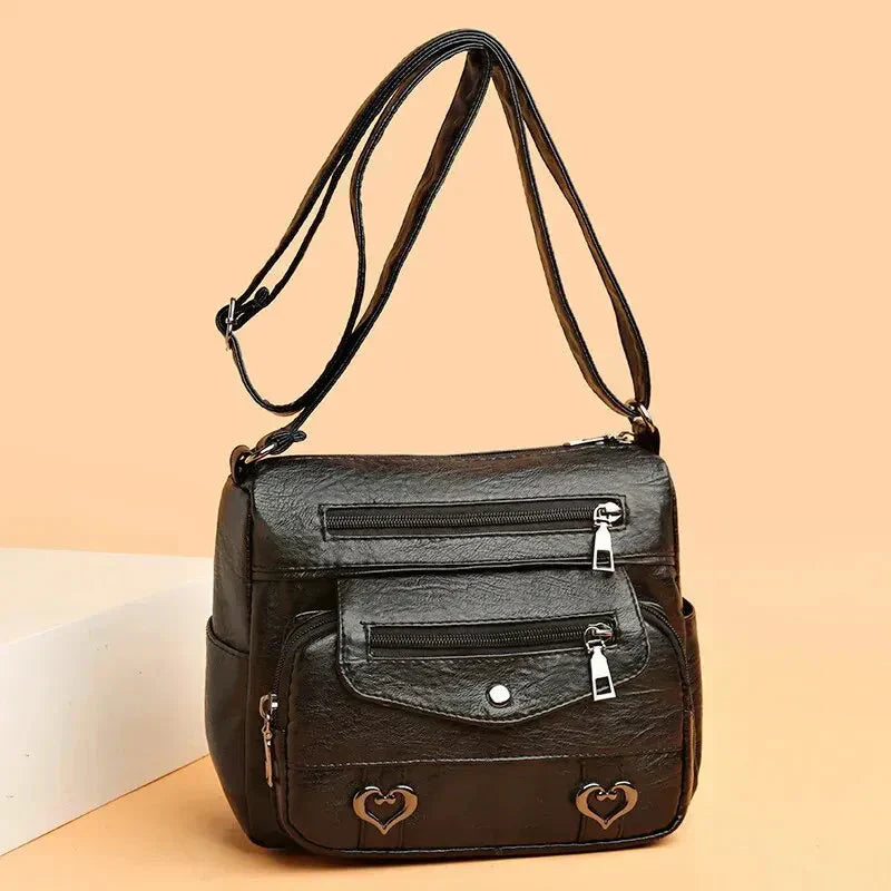 Haven | Vintage-Inspired Vegan Leather Shoulder Bag