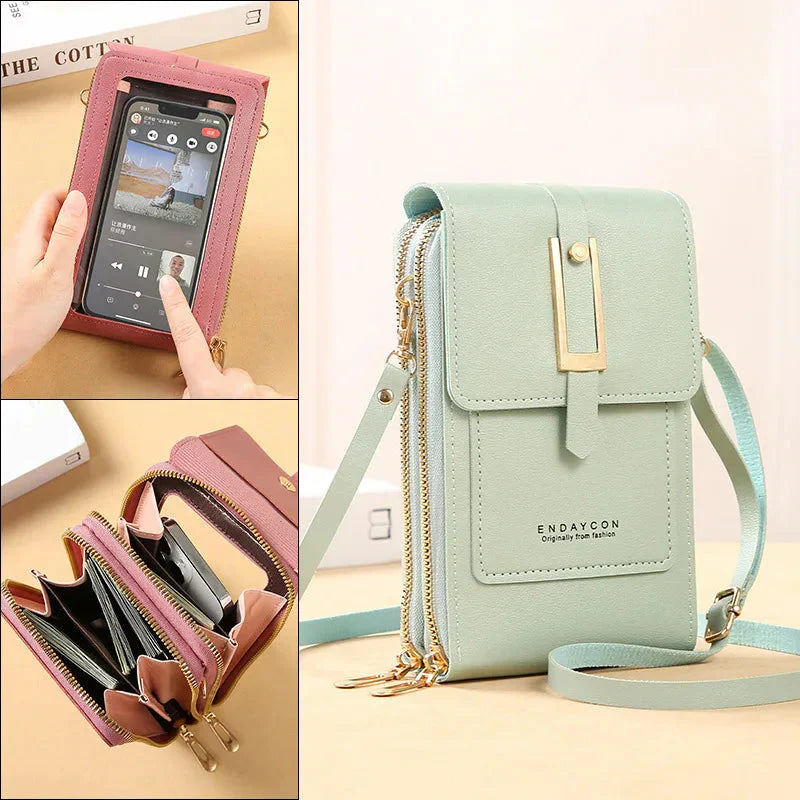 Greer | Sleek Vegan Leather Crossbody Bag