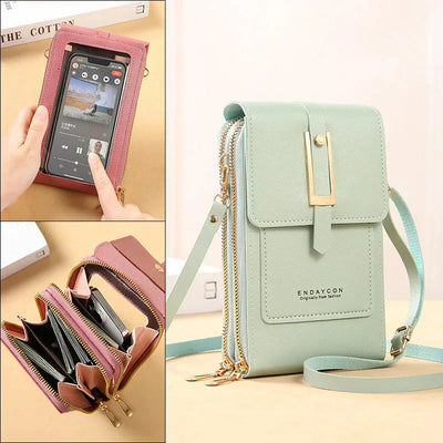 Greer | Sleek Vegan Leather Crossbody Bag